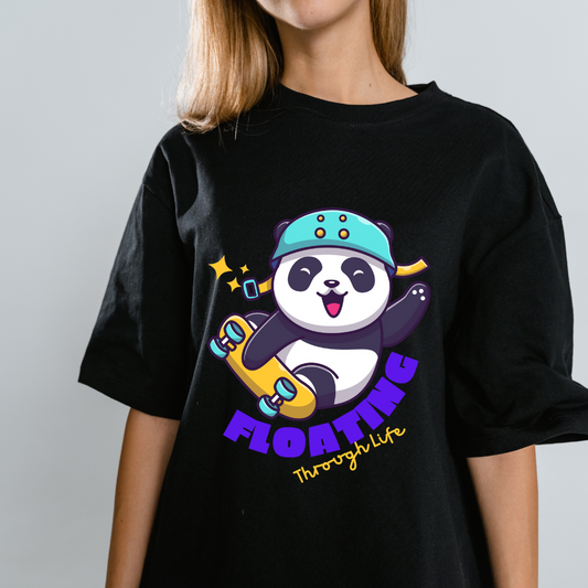 Floating Panda Unisex Oversized Standard T-Shirt