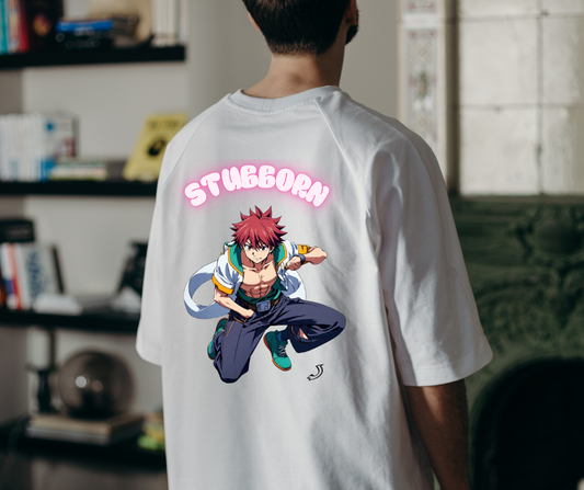 Stubborn  Back Side Man Oversized Standard T-Shirt
